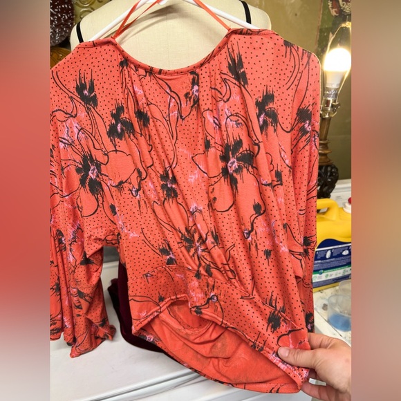 ❤️Free People Orange blouse NWT - Picture 6 of 7